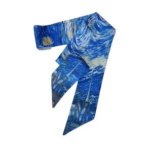 Van Gogh Starry Night Hair Scarf / Purse Twill y Scarf